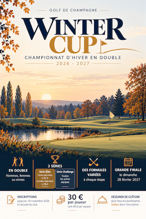 Affiche élégante de la Winter Cup